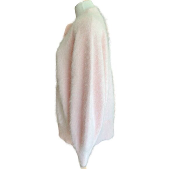 NWT Belldini Angora Blend Collarless Lined Long Sleeve Button Up Jacket Women M - Picture 3 of 12